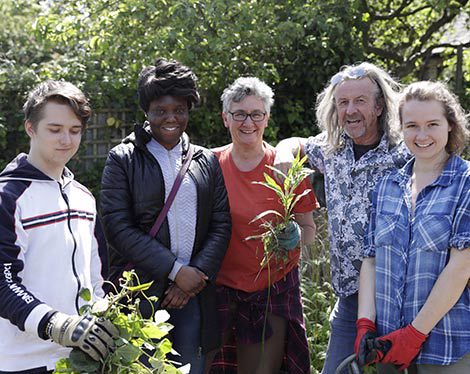 A group of local gardners